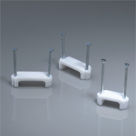Double Nail Flat Cable Clips